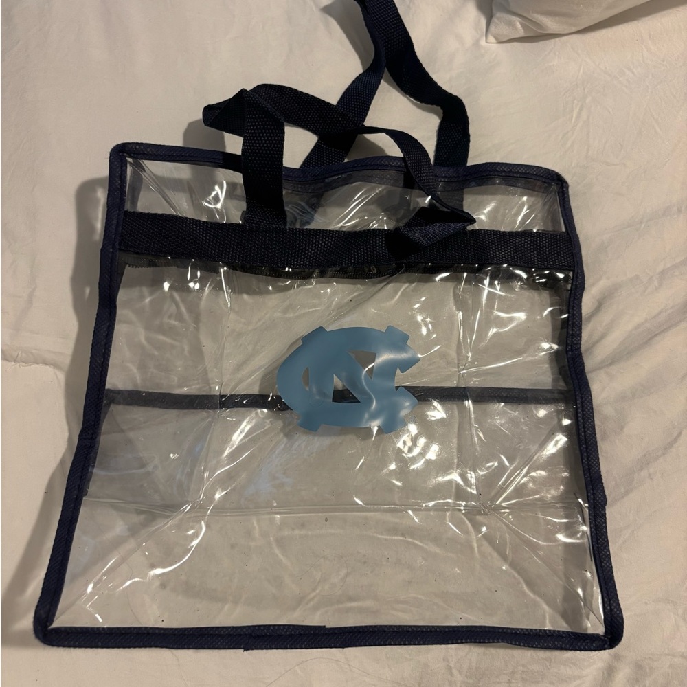 Clear Tote Bag with UNC Logo